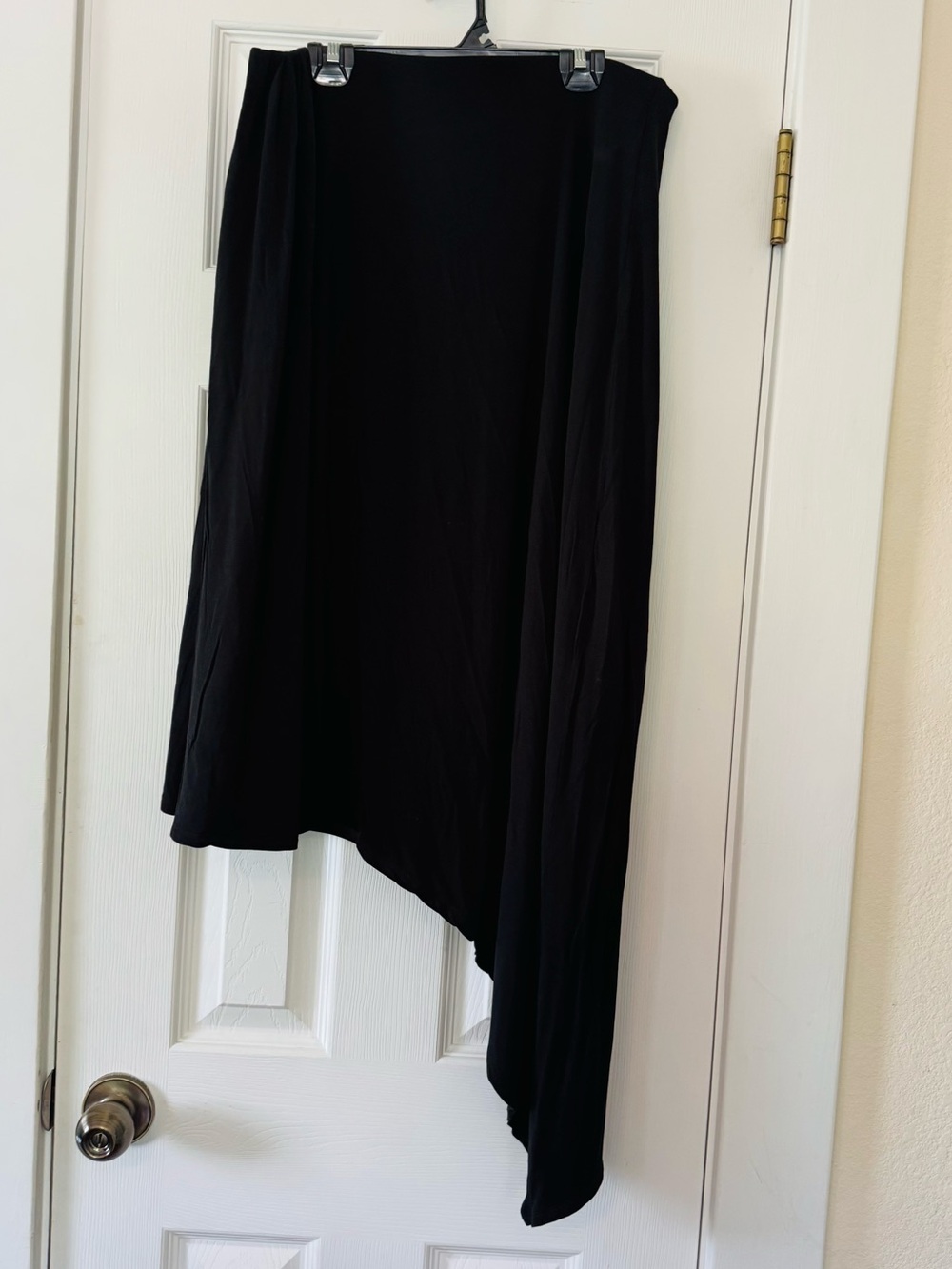 White House Black Market Women’s Skirt Black Asymmetrical Midi Classic Medium